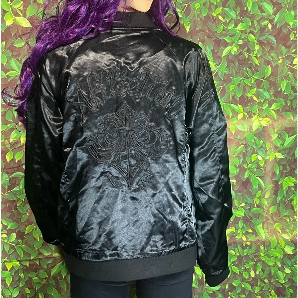 Affliction Women’s Premium Flex Satin Jacket - Picture 10 of 16